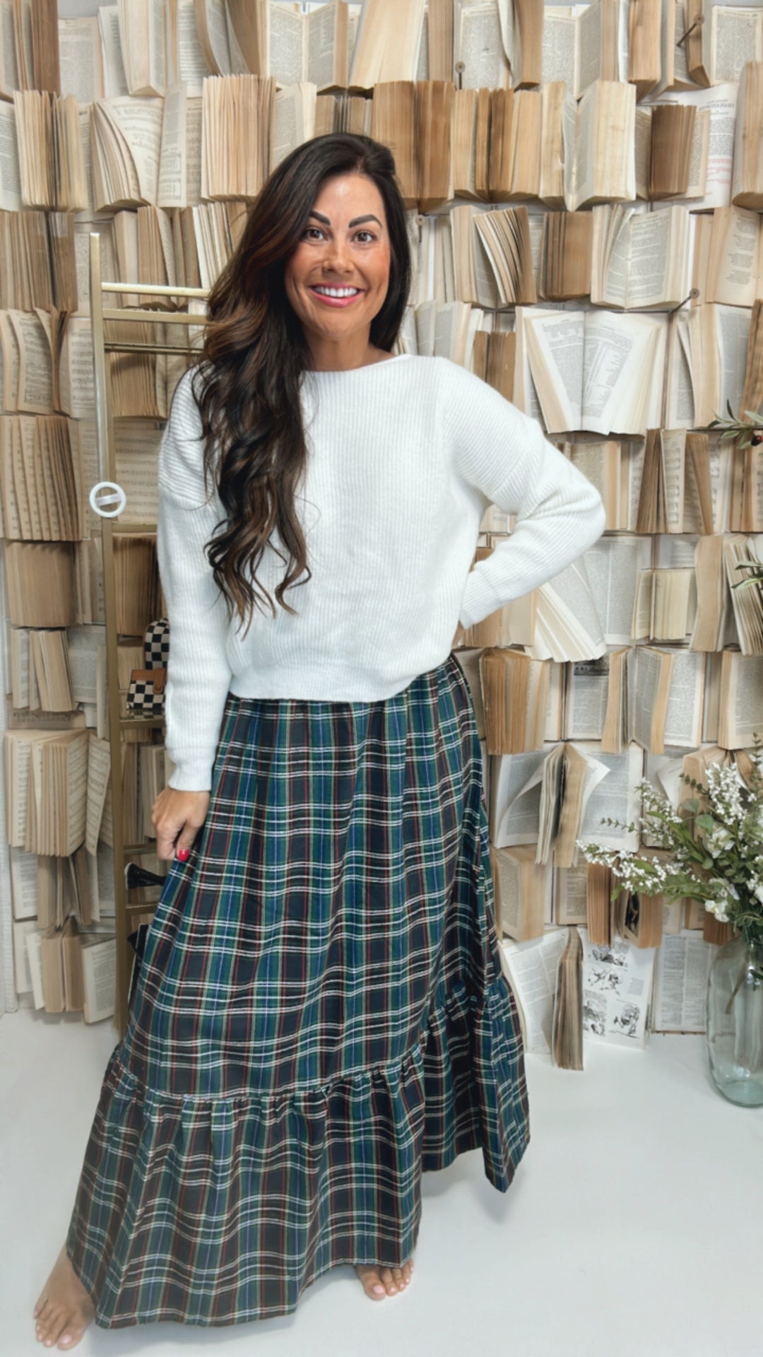 Plaid Perfection Maxi Skirt