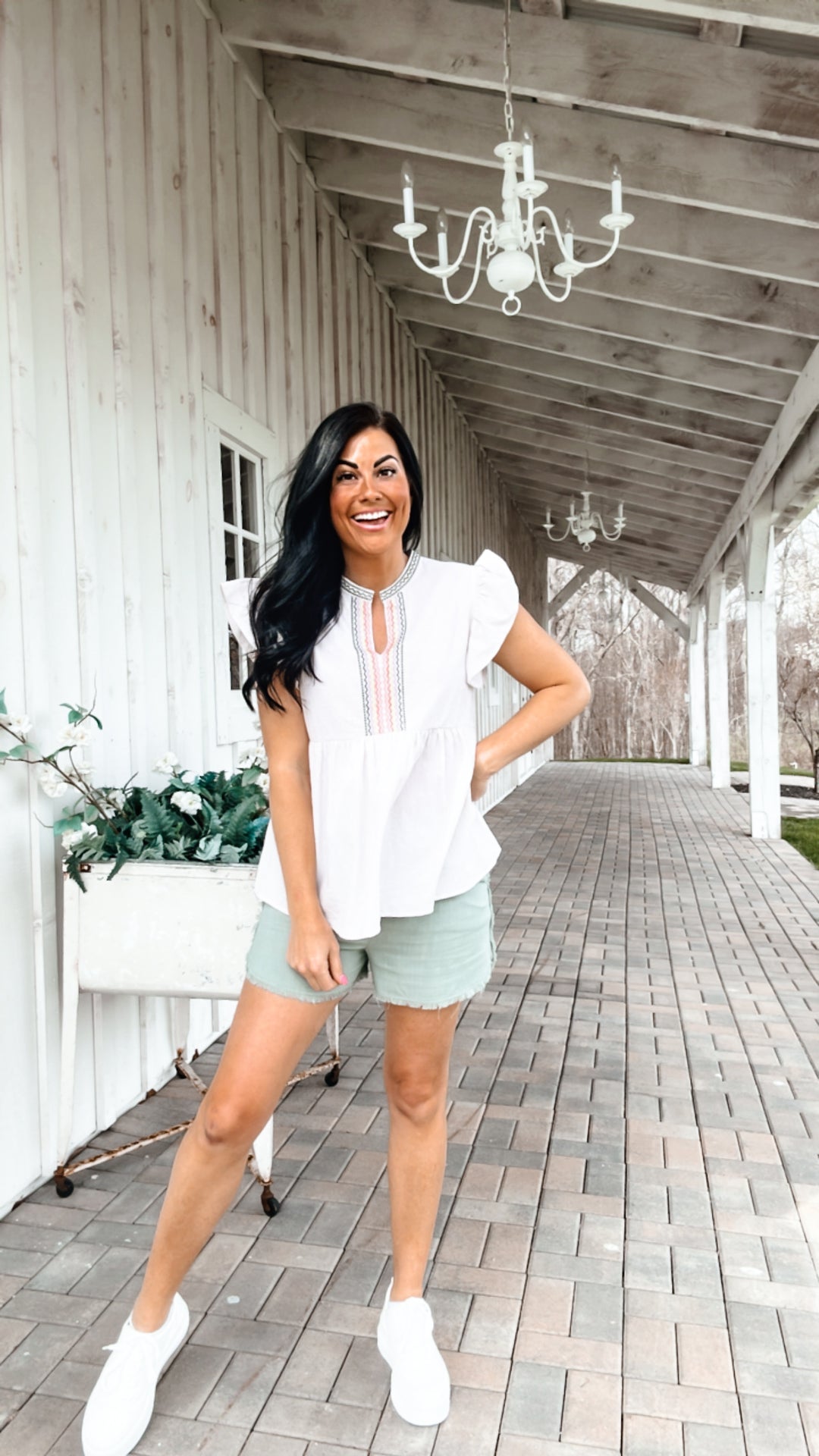 Hanging By A Moment High Rise Shorts