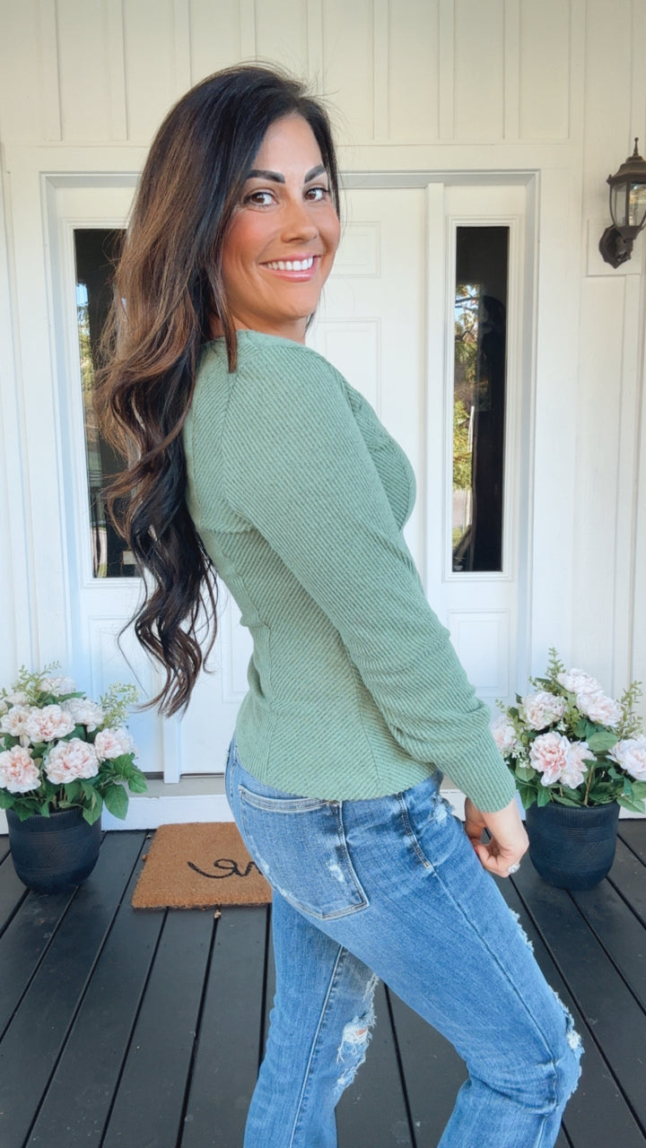 Terrific Texture Scoop Neck Top