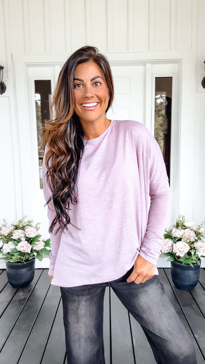 Face It Together Step Hem Pullover