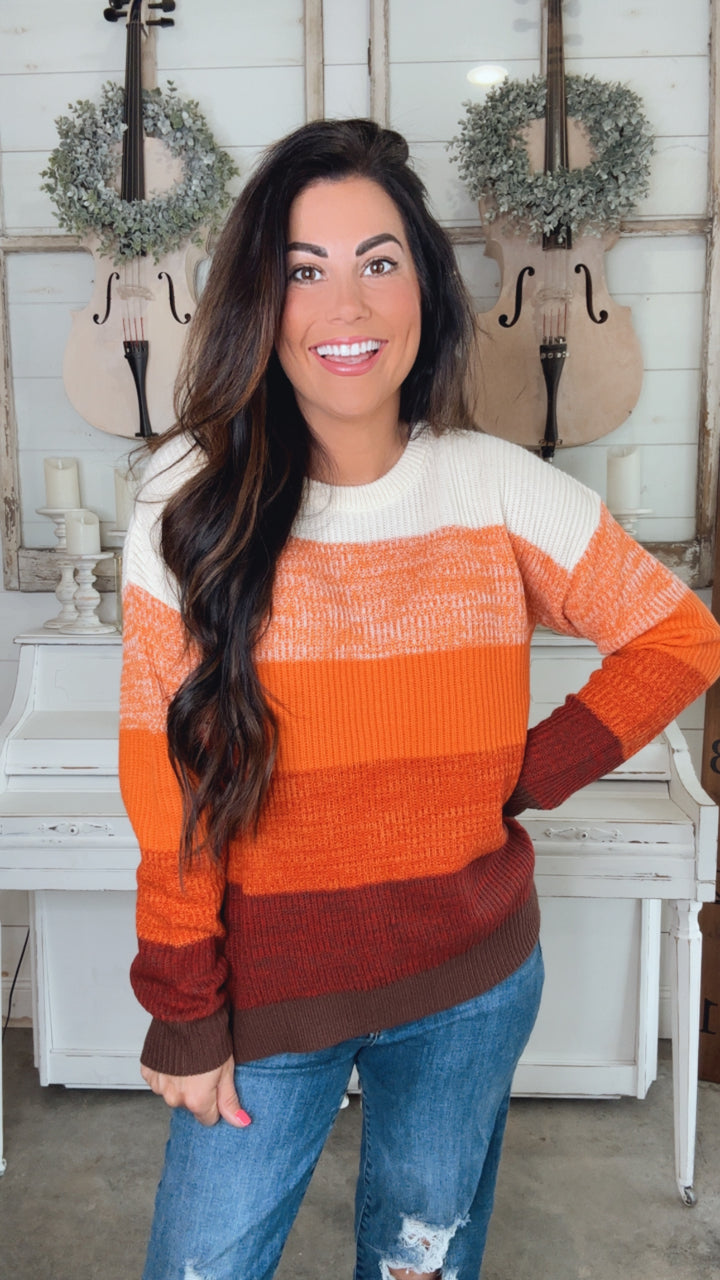 All Too Well Color Block Sweater