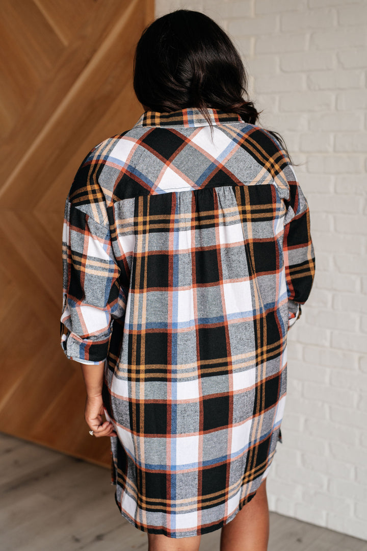 Make it Right Plaid Shirt Dress